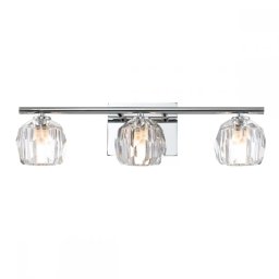 Aplica Regalia QN-REGALIA3-PC-BATH, 3xG9, L55cm, metal crom, cristal K9 prismatic