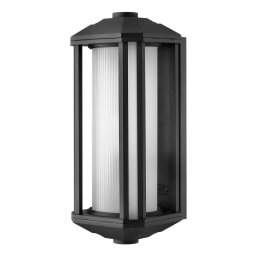 Aplica exterior Castelle M Art Deco, finisaj negru, H:38,3 cm, 1 x E27, IP44, QN-CASTELLE-M-BLK