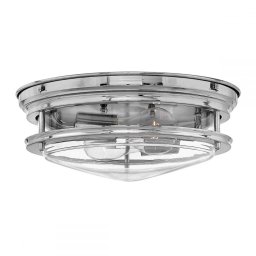 Plafoniera baie Hadrian, crom, 2 x E27, D:30,5 cm, QN-HADRIAN-FS-CM-CLEAR