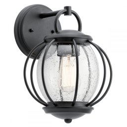 Aplică VANDALIA, negru, H:30.7cm, IP44, KL-VANDALIA2-S