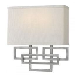 Aplică LANZA, nichel, H:28.9cm, 2 becuri, HK-LANZA2-AN