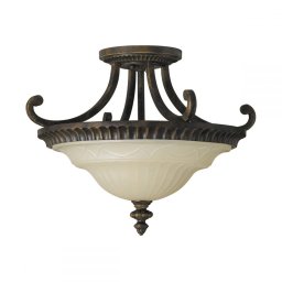Semi-Plafonieră Drawing Room, D44cm, 2xE27, nuc, FE-DRAWING-ROOM-SFA