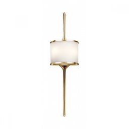 Aplică baie Mid-Century Mona, alamă Polished, IP44, 2x3,5W-LED, KL-MONA-S-PB