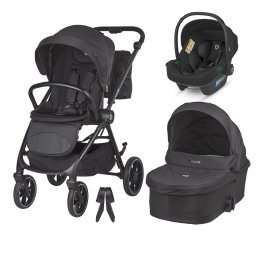 Carucior modular 2in1 Coccolle Serry Jet black+ Scoica auto iSize Coccolle Knox Black