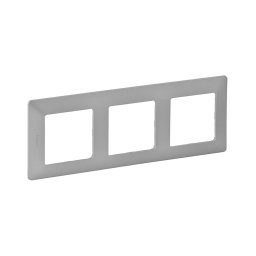 Legrand 754133 - Ramă pentru întrerupătoare VALENA LIFE 3P, aluminiu