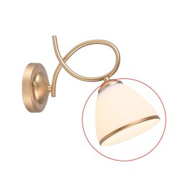 Brilagi - Sticlă de schimb pentru aplică de perete și lustru FRED E27, Ø 13,5 cm, crem/auriu