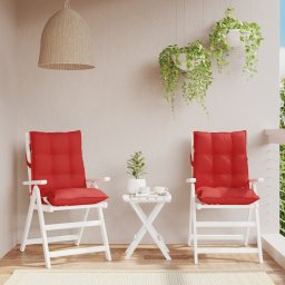 Perne scaun cu spatar mic, 2 buc., rosu, textil oxford GartenMobel Dekor