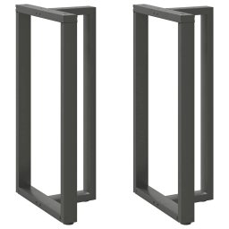 Picioare de masa de bar în forma de T, 2 buc., antracit, 60x35x(110-111) cm, otel GartenMobel Dekor