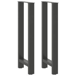 Picioare de masa de bar antracit, 2 buc., 40x(100-101) cm, otel GartenMobel Dekor