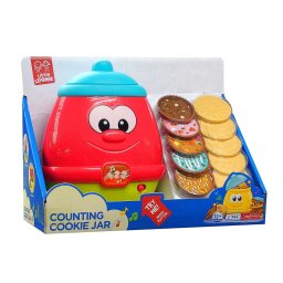 Jucarie interactiva Little Learner Borcanul cu biscuiti, sunete si melodii, forme si numere