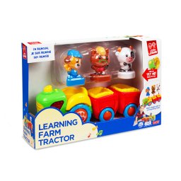 Jucarie interactiva Little Learner Tractorul vesel, sunete si lumini, bilingva