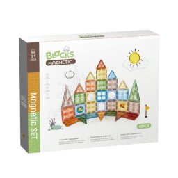 Joc de constructie magnetic Bufnitel Diamond - 42 piese (7.5 cm)