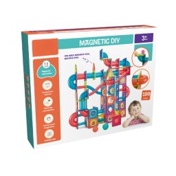 Joc de constructie magnetic Bufnitel Labirintul meu magnetic - 199 piese (7.5 cm), 199 piese, 7.5 cm
