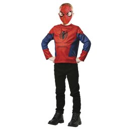 Set Costum Jucarie Rubies Set Spiderman - Bluza & masca, Poliester, 5-8 ani