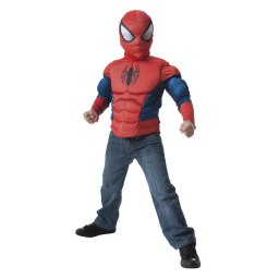 Costum Rubies Deluxe Spiderman Costume, Bluza cu muschi, Masca