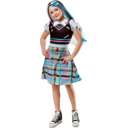 Costum de carnaval Rubies Monster High - Frankie Stein, 100% Poliester, Varsta 5+ ani