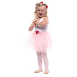 Jucarie Rubies Set tutu - Zana primaverii, fusta tutu, bentita cu flori