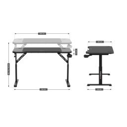 Birou Gaming Hero 2.6 Negru