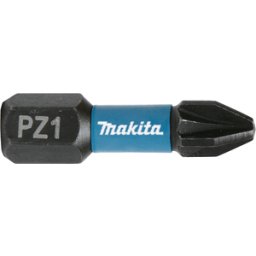 2 BITI IMPACT BLACK HEX 1/4 PZ 1 25MM