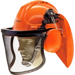 Casca de protectie cu antifoane si viziera RO1504112