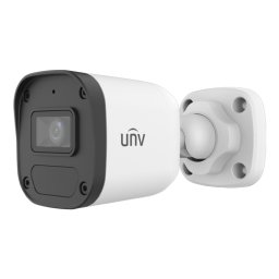 Camera IP exterior, 4 MP, lentilă 2,8 mm, IR 30 m, consum max. 2,5 W, protecție 4 kV, PoE, IP67 - Uniview IPC2124LB-AF28-ECO