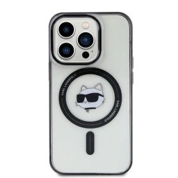 Husa Karl Lagerfeld IML Choupette's Head MagSafe case for iPhone 15 Pro - transparent