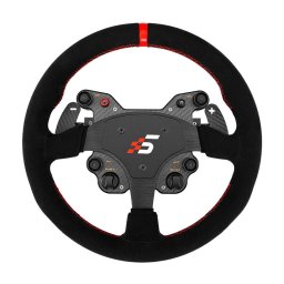 Volan GT1-SR Alcantara 33cm USB Negru-Rosu