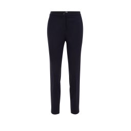 WE Fashion Pantaloni cu dungă albastru închis