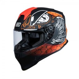 Casca moto Origine Dinamo Fighter, culoare fluo rosu negru mat, marime M