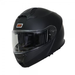 Casca moto Origine Logic Solid rabatabila cu ochelari, culoare negru, marime S, ECE 2206