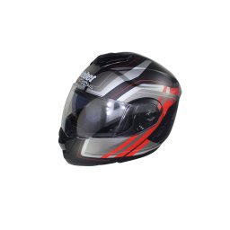 Casca moto rabatabila adulti, Safebet HF-119 Z48-R, culoare negru gri, marime XL