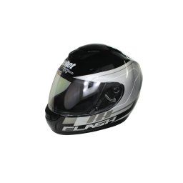 Casca moto integrala adulti, Safebet HF-123 Q245-S, culoare negru argintiu, marime L