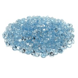 Cabochoane extrafatetate din Acvamarin natural, calitate AAA, 8mm