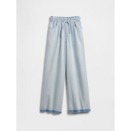 Blugi largi cu talie înaltă pentru copii