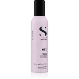 Alfaparf Milano Semi di Lino Style&Care Firming mousse spuma pentru fixare puternica pentru păr 250 ml