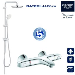 Sistem dus Grohe New Tempesta 250 +baterie cada termostat Grh 1000 (26980001, 34816003)