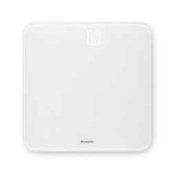 Cântar electronic Brabantia ReNew 1003496, Până la 180 kg, afișaj LCD, bază antiderapantă, alb