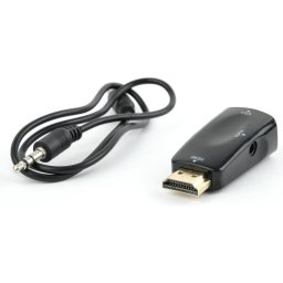 GEMBIRD HDMI VGA/D-Sub + Jack Convertor Negru 3cm AB-HDMI-VGA-02