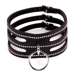 Devil Sticks Designer Traingo Collar Calf Softy Leather Black