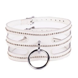 Devil Sticks Designer Traingo Collar Calf Softy Leather White