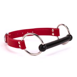 Devil Sticks Soft Lamb Leather Silicone Mouth Piece Red