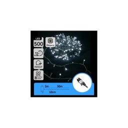 Aigostar - LED Ghirlandă de exterior pentru Crăciun 500xLED/8 funcții 53m IP44 alb rece