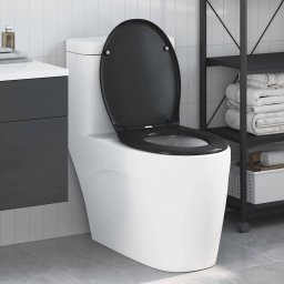 Toaleta cu eliberare rapida Negru 44.8 x 37.3 x 4.2 cm GartenMobel Dekor