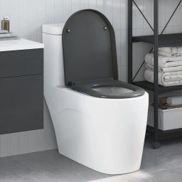 Toaleta cu eliberare rapida Antracit 46.2 x 36 x 4.3 cm GartenMobel Dekor