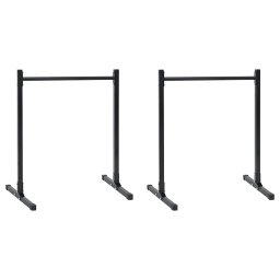 Statii de diptungi Manual 2 pcs Negru 109 x 90 x 105 cm GartenMobel Dekor