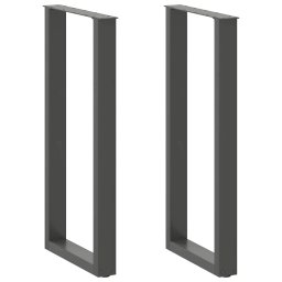 Picioare de masa de bar în forma de U, 2 buc., antracit, 50x(100-101) cm, otel GartenMobel Dekor
