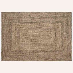 Covor Basketweave Natural si negru 160 x 230 cm Iuta GartenMobel Dekor