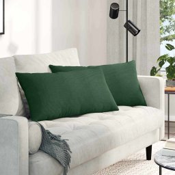 Perne pentru canapea 2 pcs Verde închis 80 x 40 cm GartenMobel Dekor