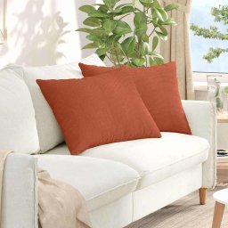 Perne pentru canapea 2 pcs Rosu portocalie 70 x 50 cm GartenMobel Dekor