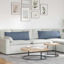 Perne pentru canapea 2 pcs albastru 120 x 40 cm GartenMobel Dekor